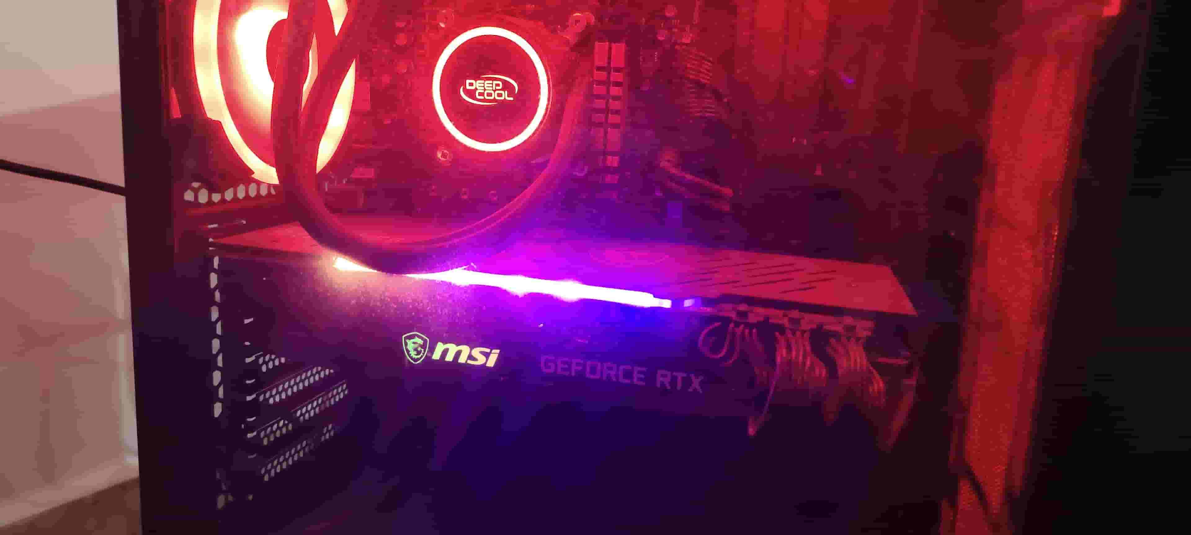 كمبيوتر ألعاب rtx 3080 إنتل كور i9 الجيل 11