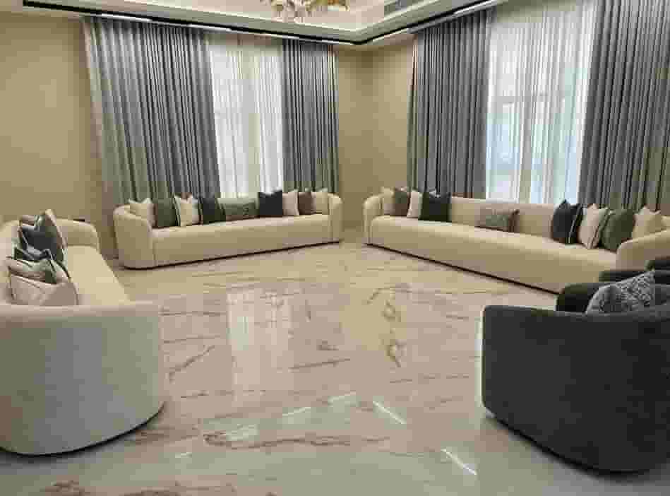 Curtain and sofa upholstery
