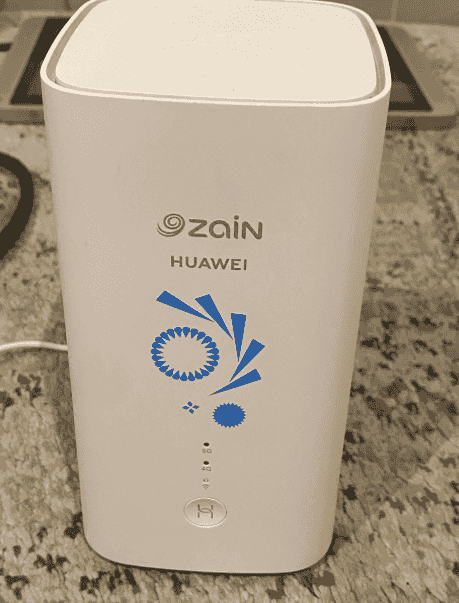 Huawei 5G router from Zain