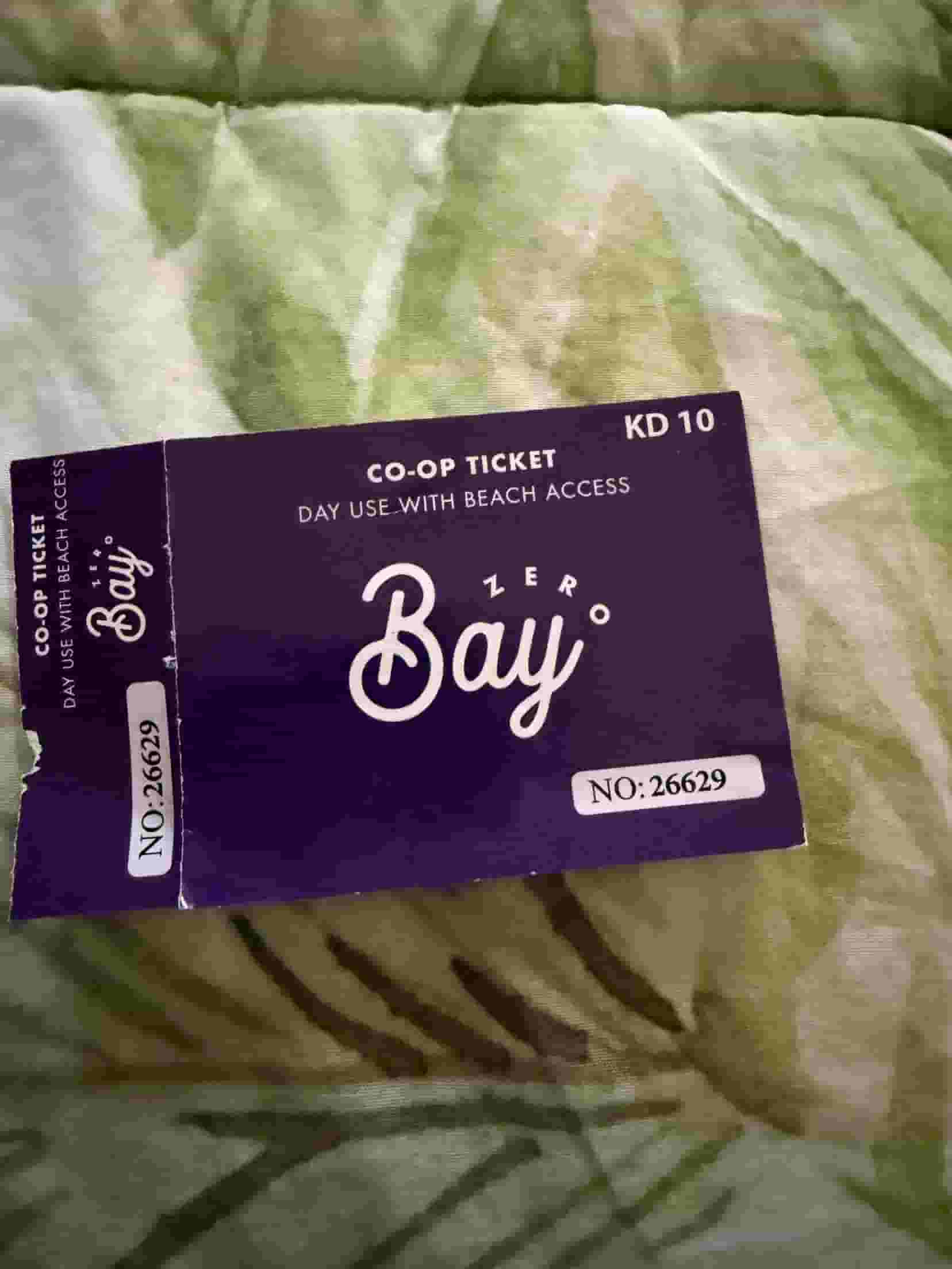 Aqua park ticket for sale