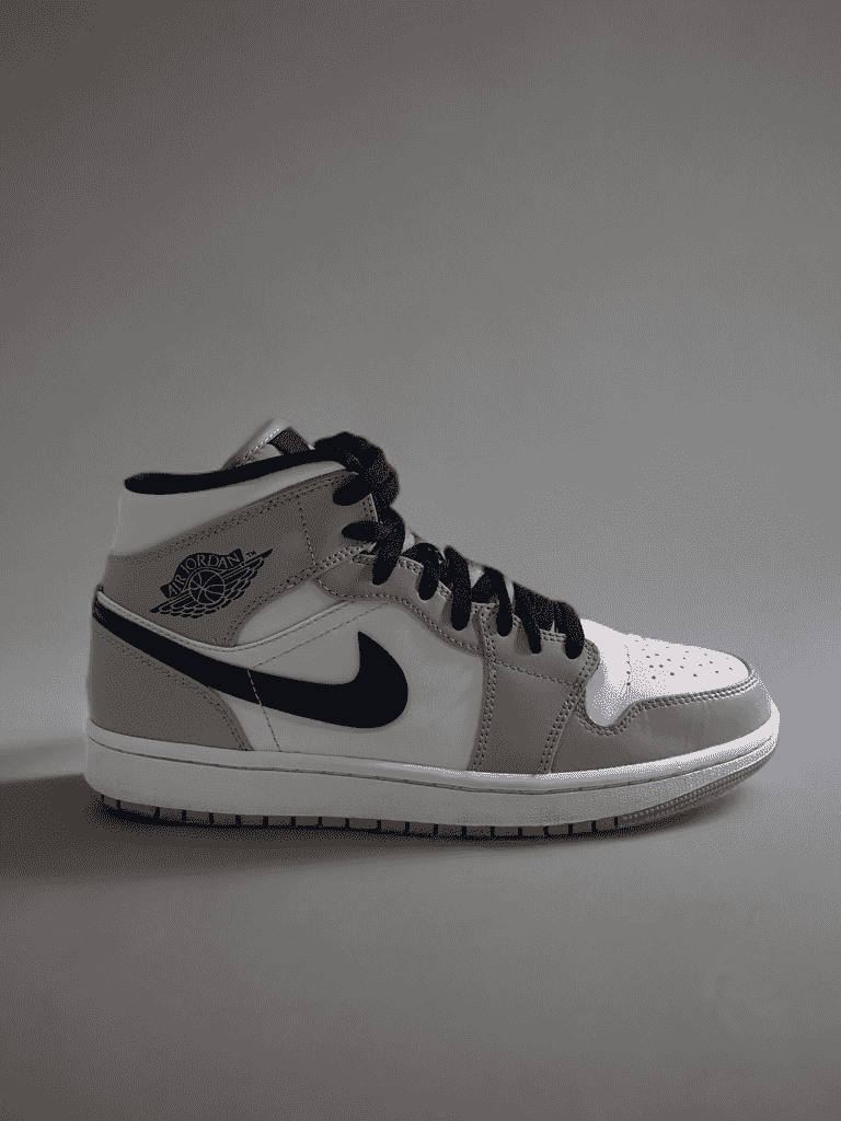Air Jordan shoes in gray