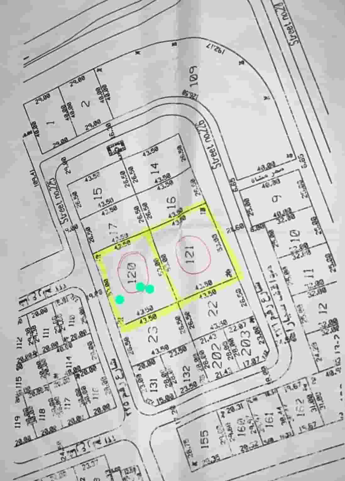 For rent two lands 4600 m