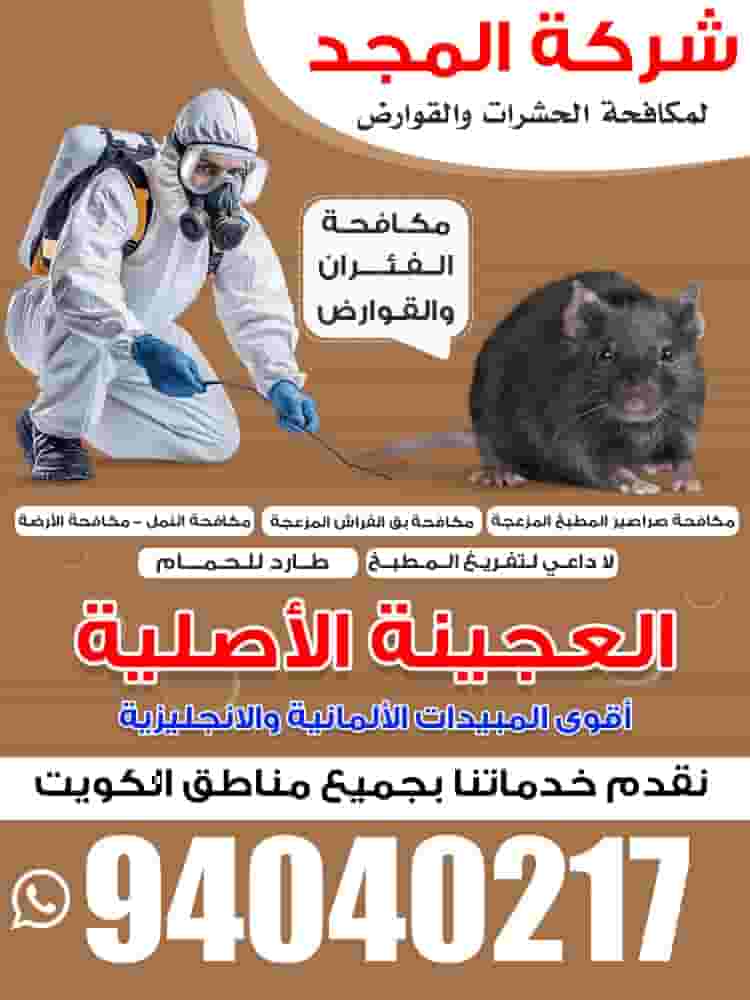 شركة المجد لمكافحة الحشرات والقوارض شركة المجد لمكافحة الحشرات والقوارض